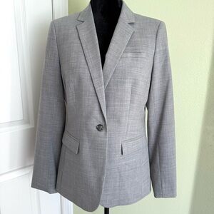 NEW Banana Republic Gray Lightweight Wool Blazer Suit Jacket
